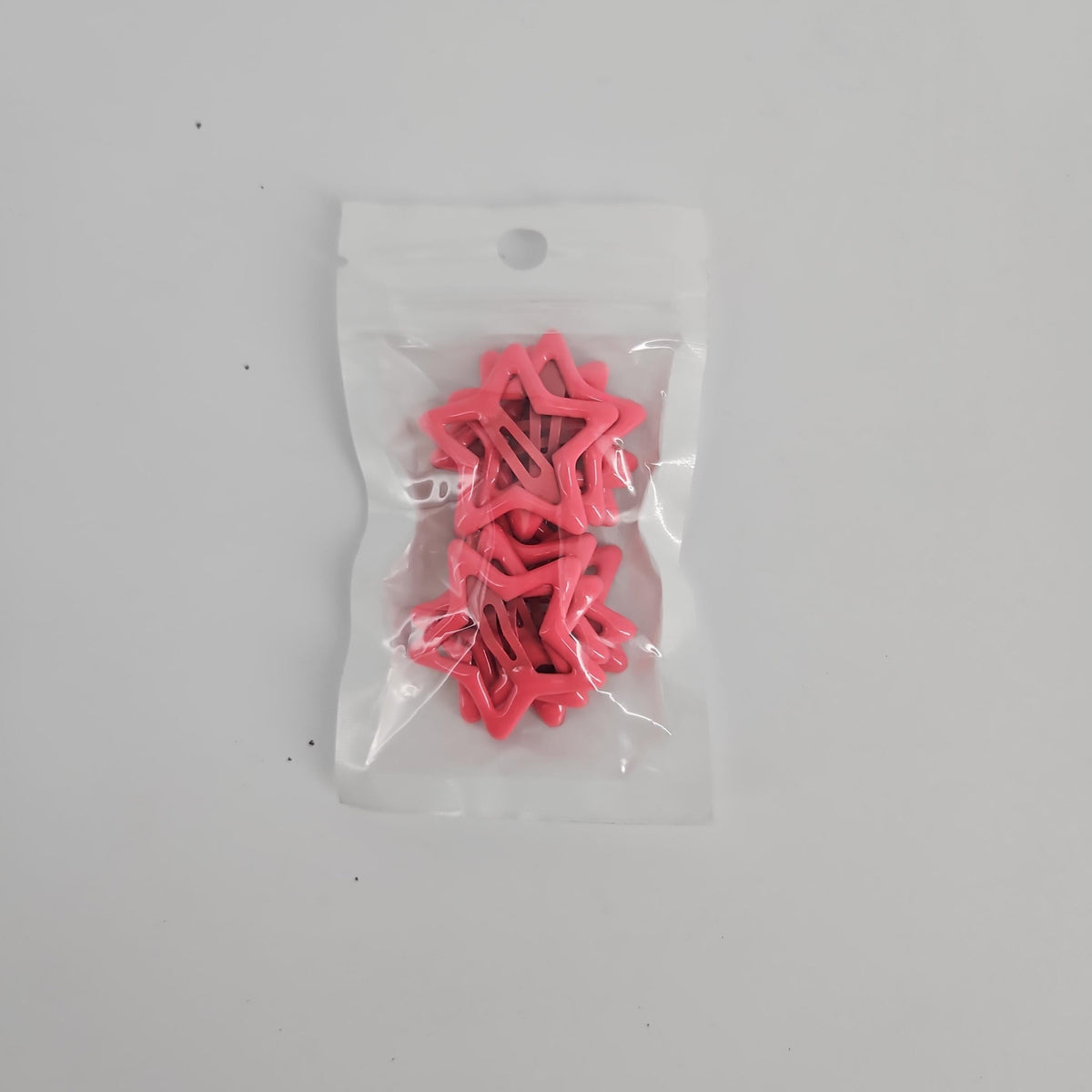 Pink Star Snap Hair Clips