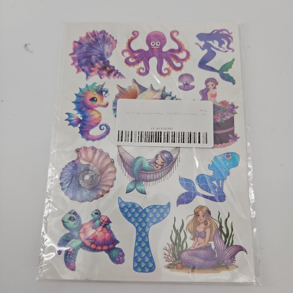 Mermaid and Ocean Life Sticker Sheet