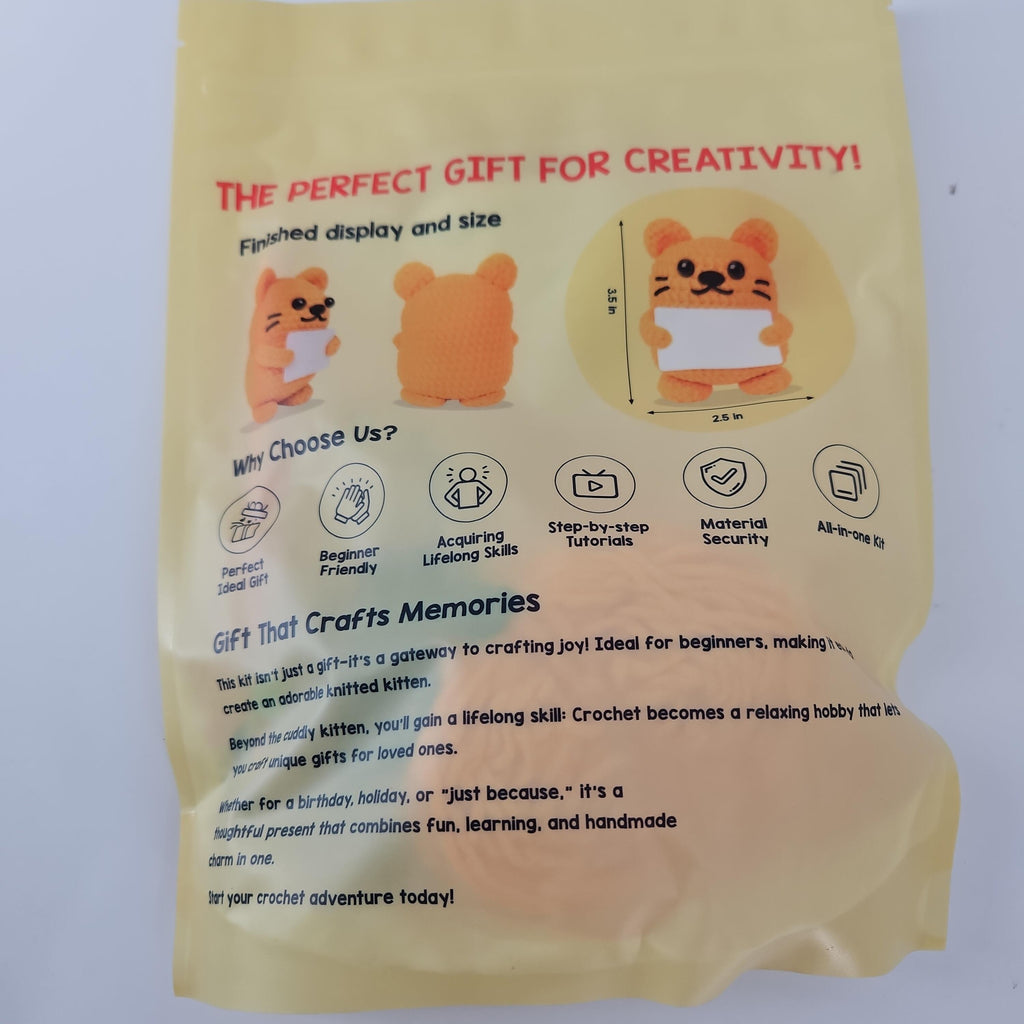 Agantree Art Positive Crochet Cat Beginner Kit