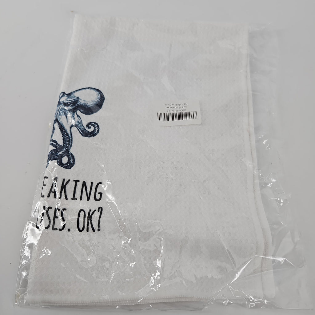 Octopus Kitchen Towel, I Just Freaking Love Octopus
