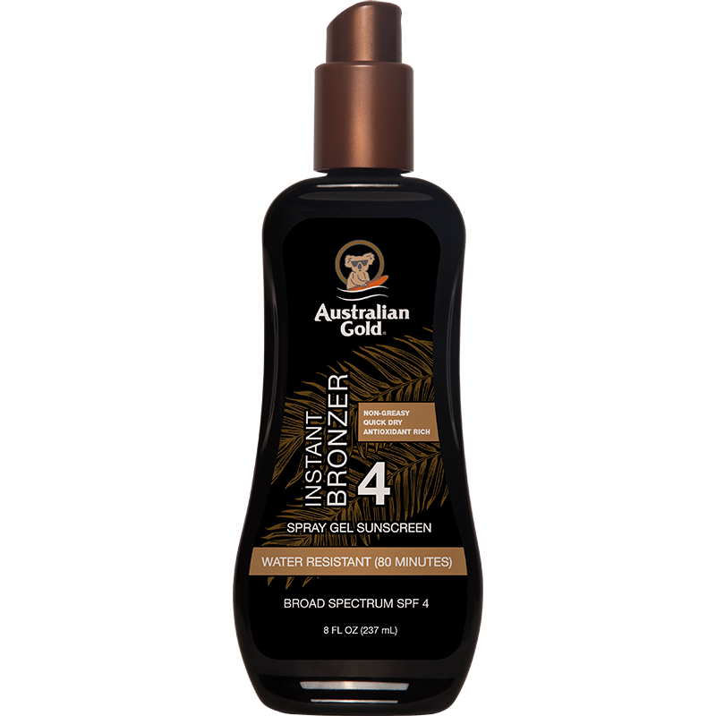 Australian Gold SPF 4 Spray Gel Bronzer 8 fl oz