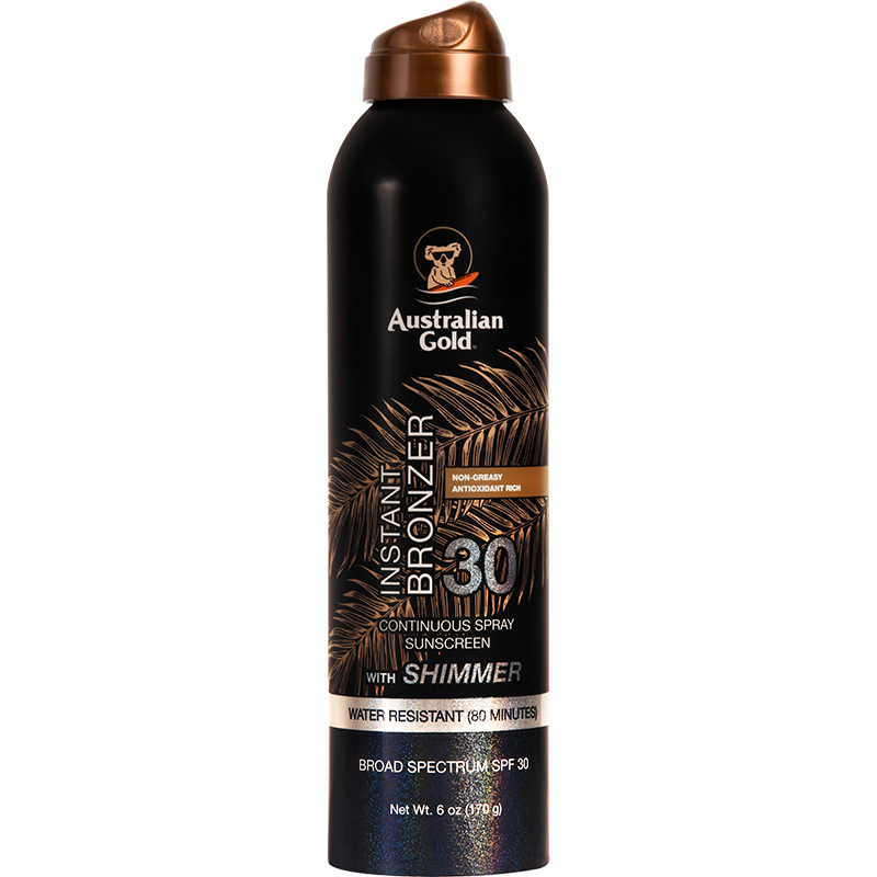 Australian Gold SPF 30 Continuous Spray Bronzer Shimmer 6 oz
